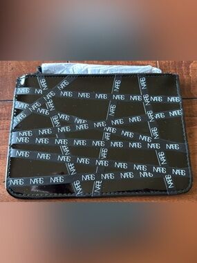 Brand New NARS Black Glossy Logo Travel/Cosmetic Pouch